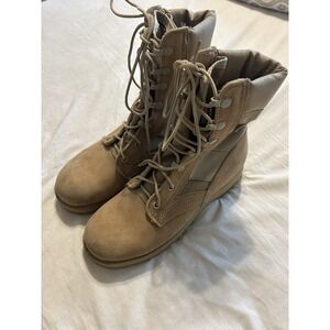 Altama Military Combat Boots Tan Desert Jungle‎ 5 Men's 7 Women's Vibram Suede